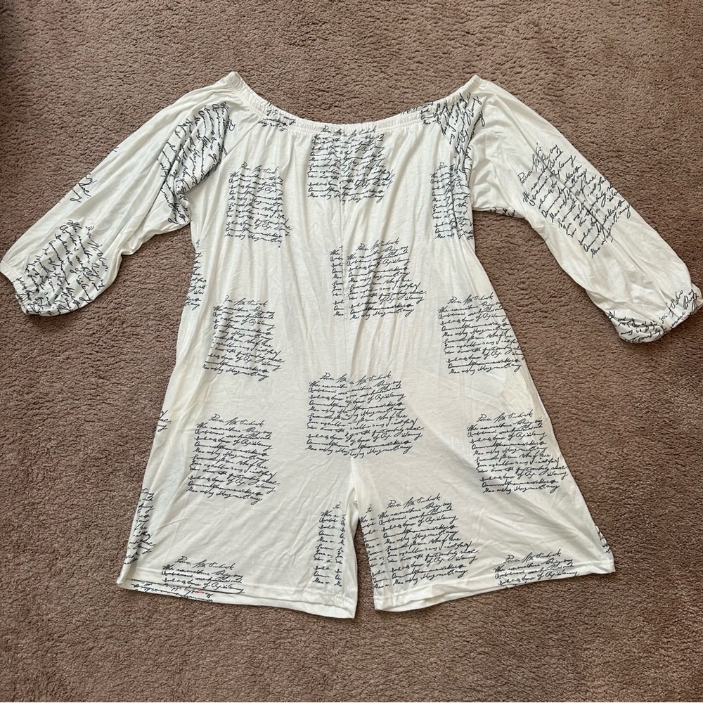 One piece short romper size 5X